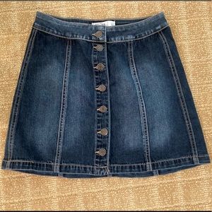 MUDD FLX STRETCH JEAN SKIRT SZ 1 JUNIORS